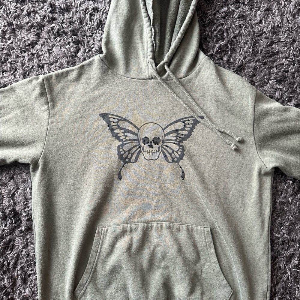 Green hoodie
